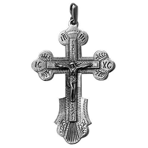 Buy silver cross necklace — devotional 925 pendant from Jerusalem
