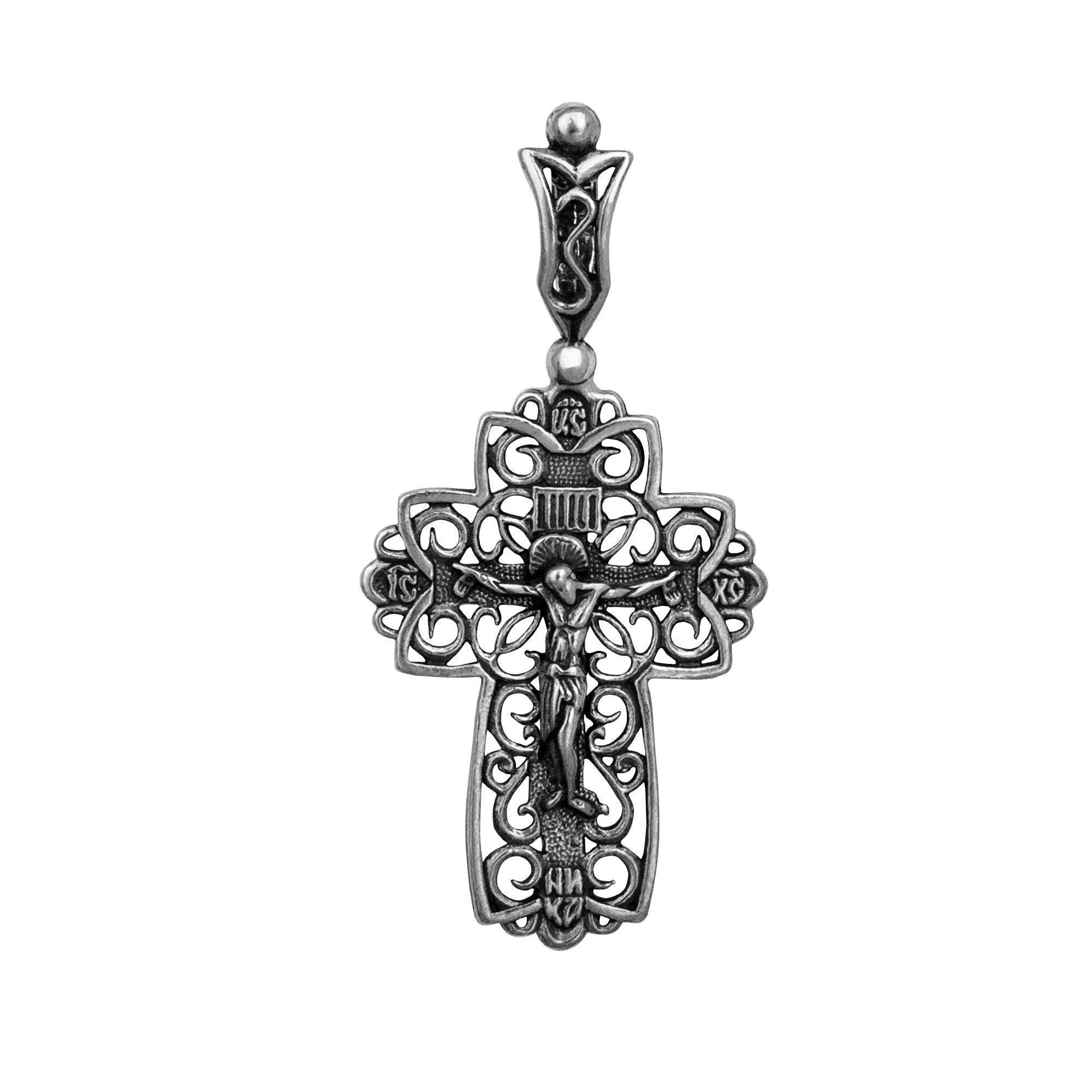 buy silver cross necklace — consecrated at the Holy Sepulchre
