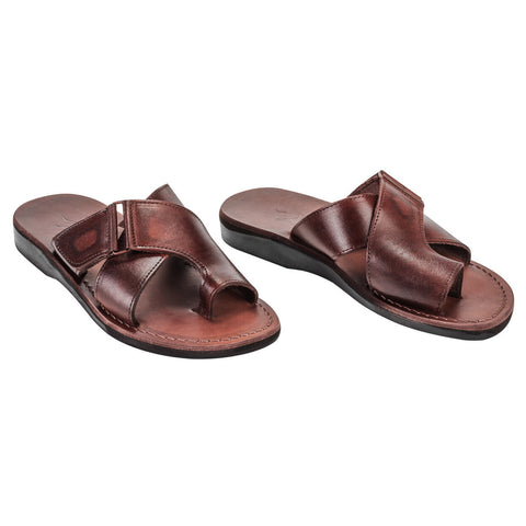 authentic camel leather bedouin biblical sandals from Jerusalem
