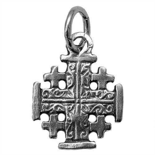 Catholic crucifix necklace silver — 925 sterling for prayer
