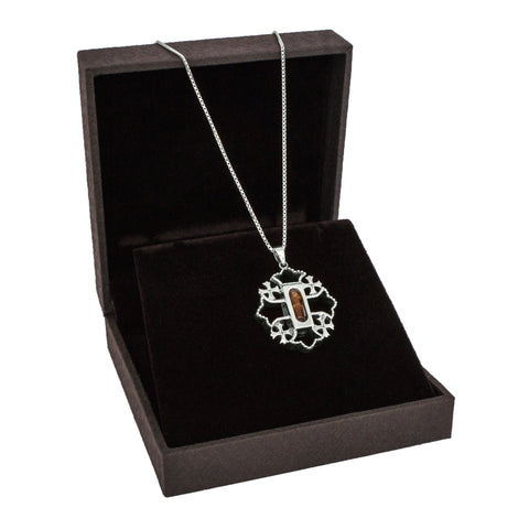 Christian Jerusalem Cross silver necklace symbolic jewelry
