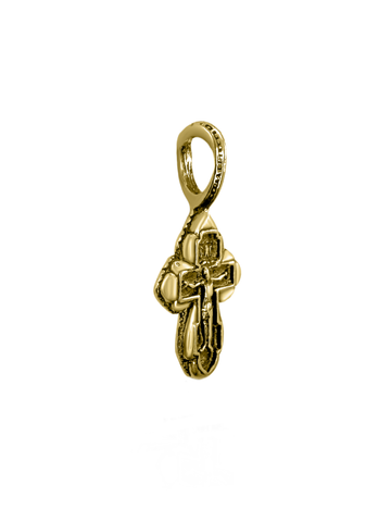 Christian kids crucifix necklace, Holy Land faith gift
