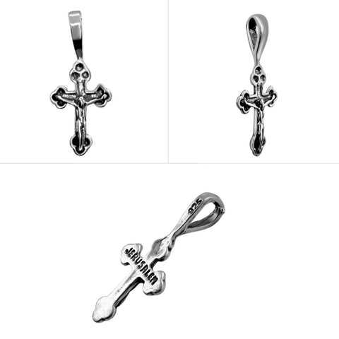 Holy Land Christian jewelry gift — silver cross necklace to order
