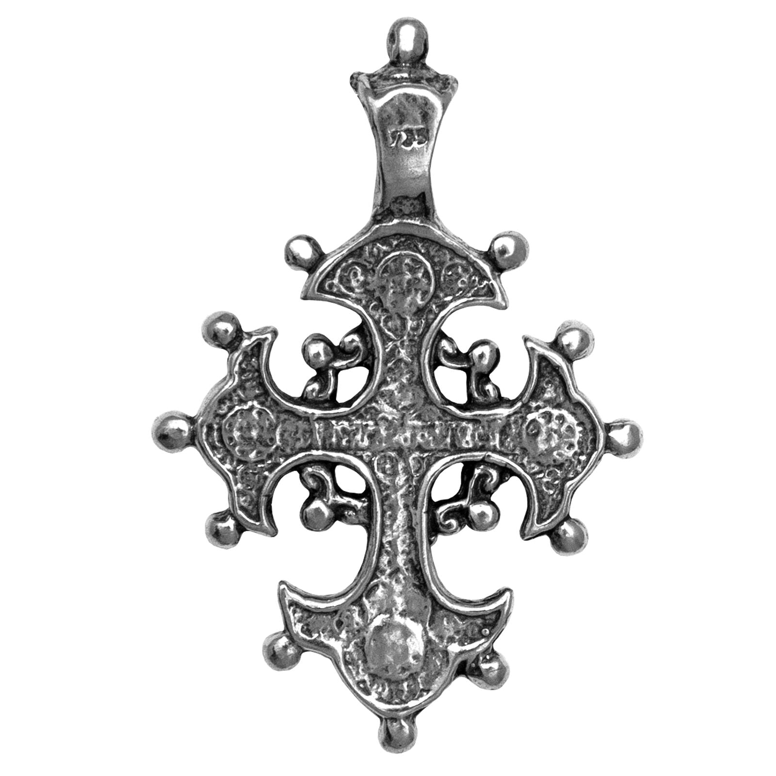 Christian silver cross necklace for prayer and gifting
