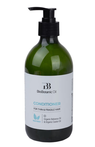 Conditioner for thin and fragile hair, lightweight volumizing formula that strengthens and detangles without weighing down, adds fullness and shine
