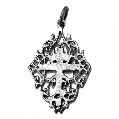 Consecrated silver body cross Christian pendant

