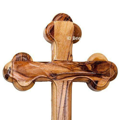 Crucifixes & Crosses - Hand Made Olive Wood Cross From Jerusalem The Holy Land 5.6"/13.5 Cm