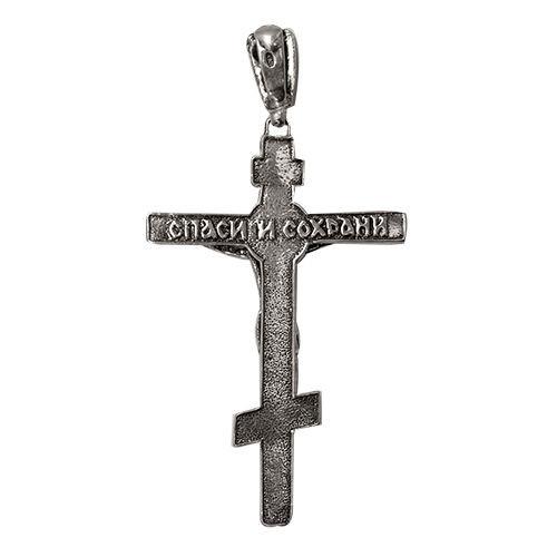 Crucifixes & Crosses - Silver 925 Orthodox Crucifix Cross Pendant Necklace From Bethlehem 2.8" X 1.9"