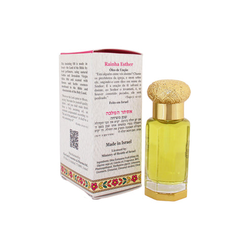 Crystal bottle Queen Esther oil with spiritual significance