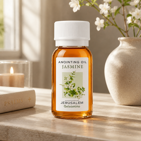Jasmine Anointing Oil from Jerusalem - Authentic Holy Land Prayer & Blessing Oil