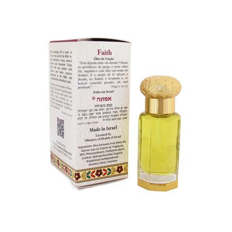 Faith Anointing Oil 12ml – Crystal Bottle by Ein Gedi from Holy Land