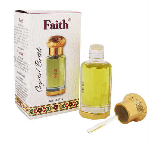 Faith Anointing Oil 12ml – Crystal Bottle by Ein Gedi from Holy Land