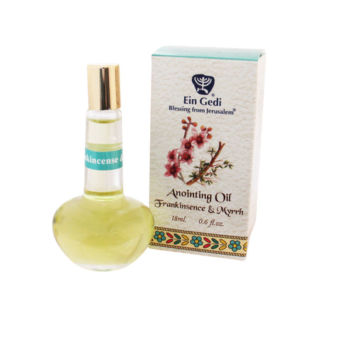 Frankincense & Myrrh Anointing Oil – Authentic Ein Gedi 18ml Biblical Prayer & Worship Oil | 18 ml