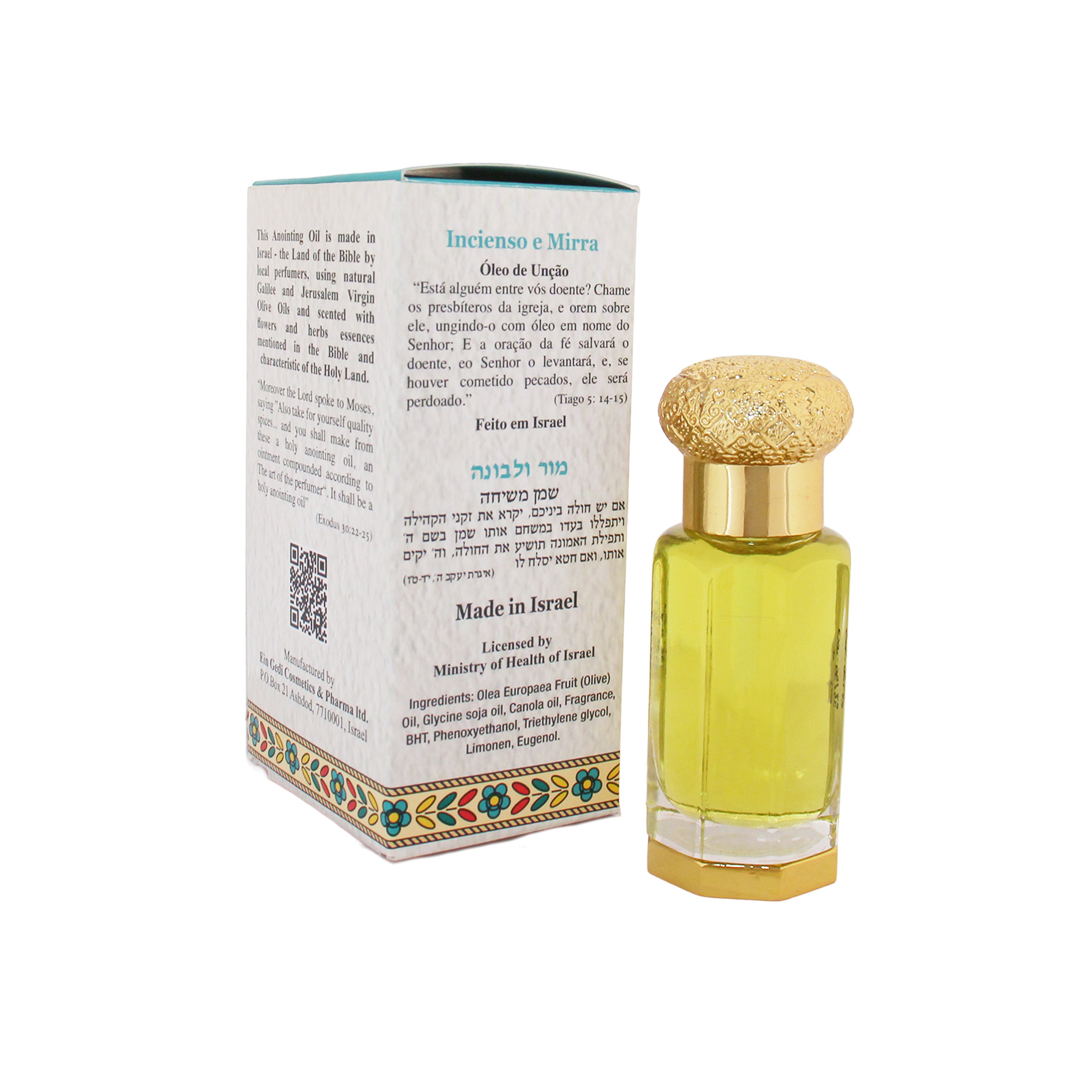 Sacred frankincense and myrrh oil for altar consecration and spiritual rituals
