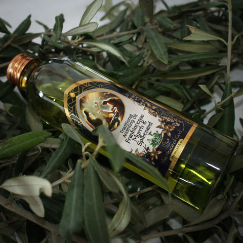 Frankincense, Myrrh & Nard Anointing Oil 250ml – Sacred Biblical Oil Blend for Worship and Prayer