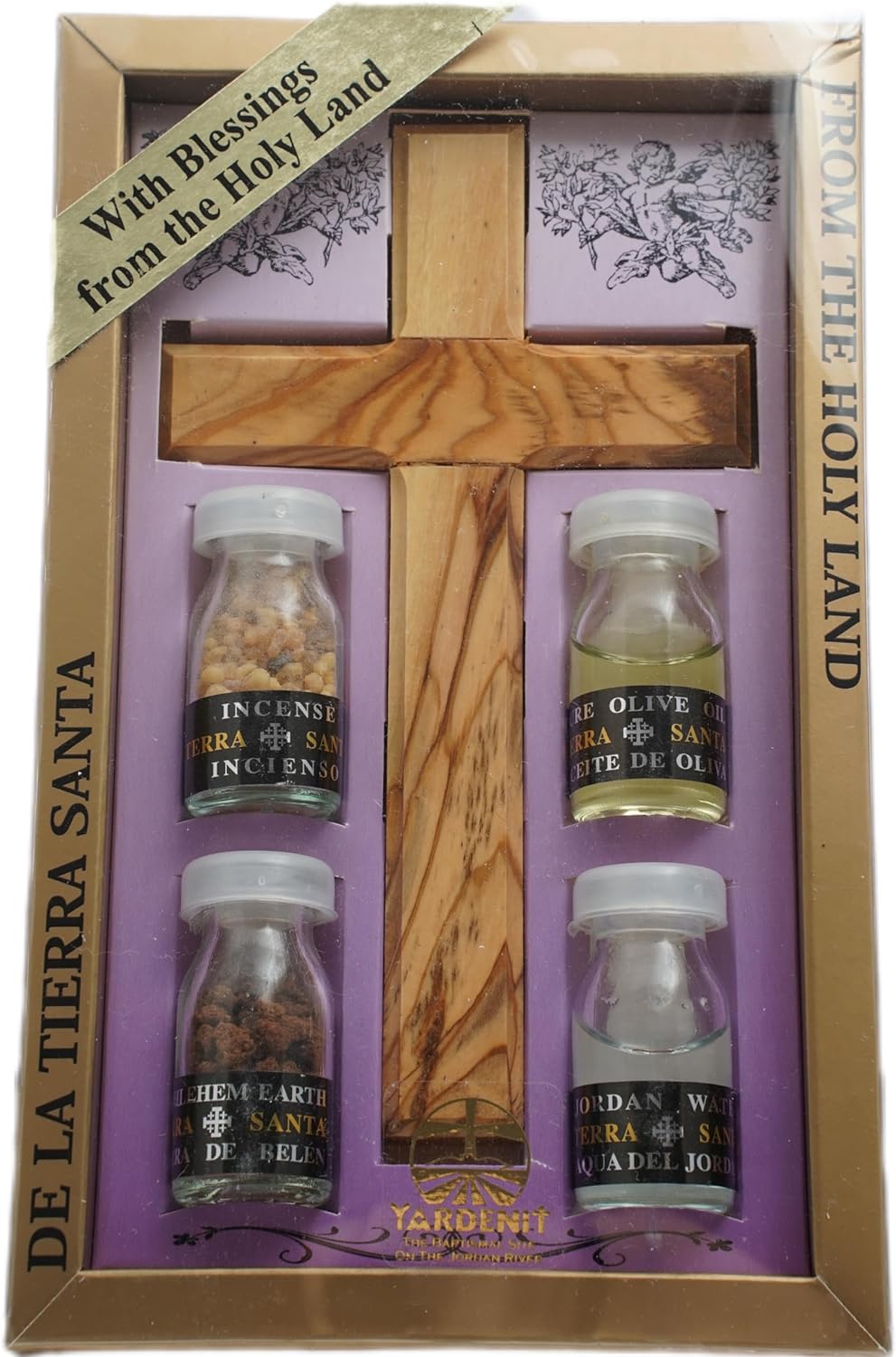 full blessing kit set with cross, incense, water and oil