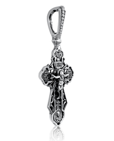 Gold-plated Orthodox cross pendant — Christian jewelry from Israel
