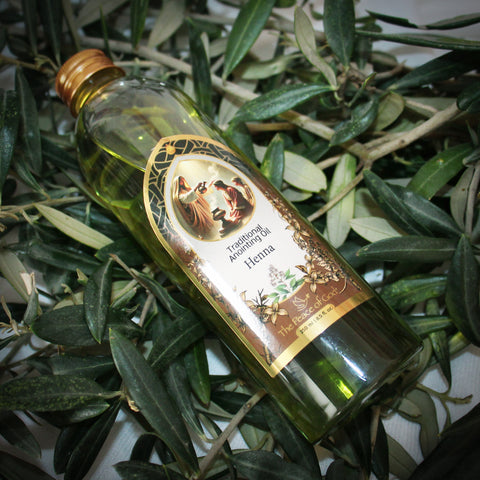 Anointing Oil Henna – Sacred Floral Oil from the Holy Land 250ml/8.5 fl.oz.
