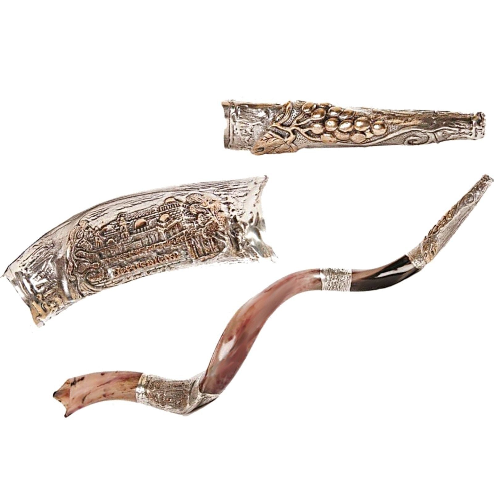 buy authentic silver plated shofar from Israel
