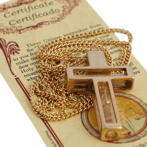 Orthodox silver cross, devotional pendant from Israel
