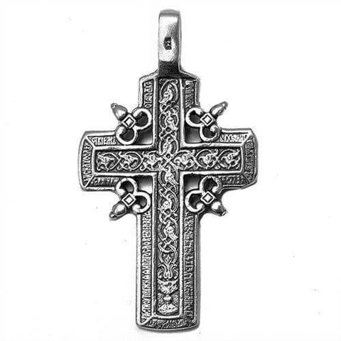 jerusalem pendant cross, sterling silver for baptism and confirmation