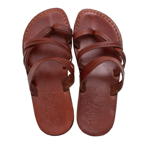 Holy Land men’s sandals with cross strap biblical design