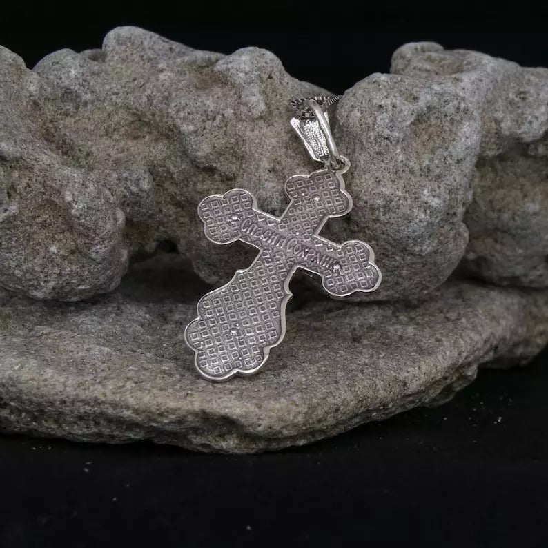shop Holy Land silver cross necklace — Jerusalem tradition
