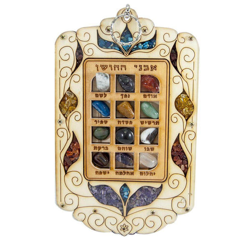 Hoshen 12 Tribes wall décor front view from Israel
