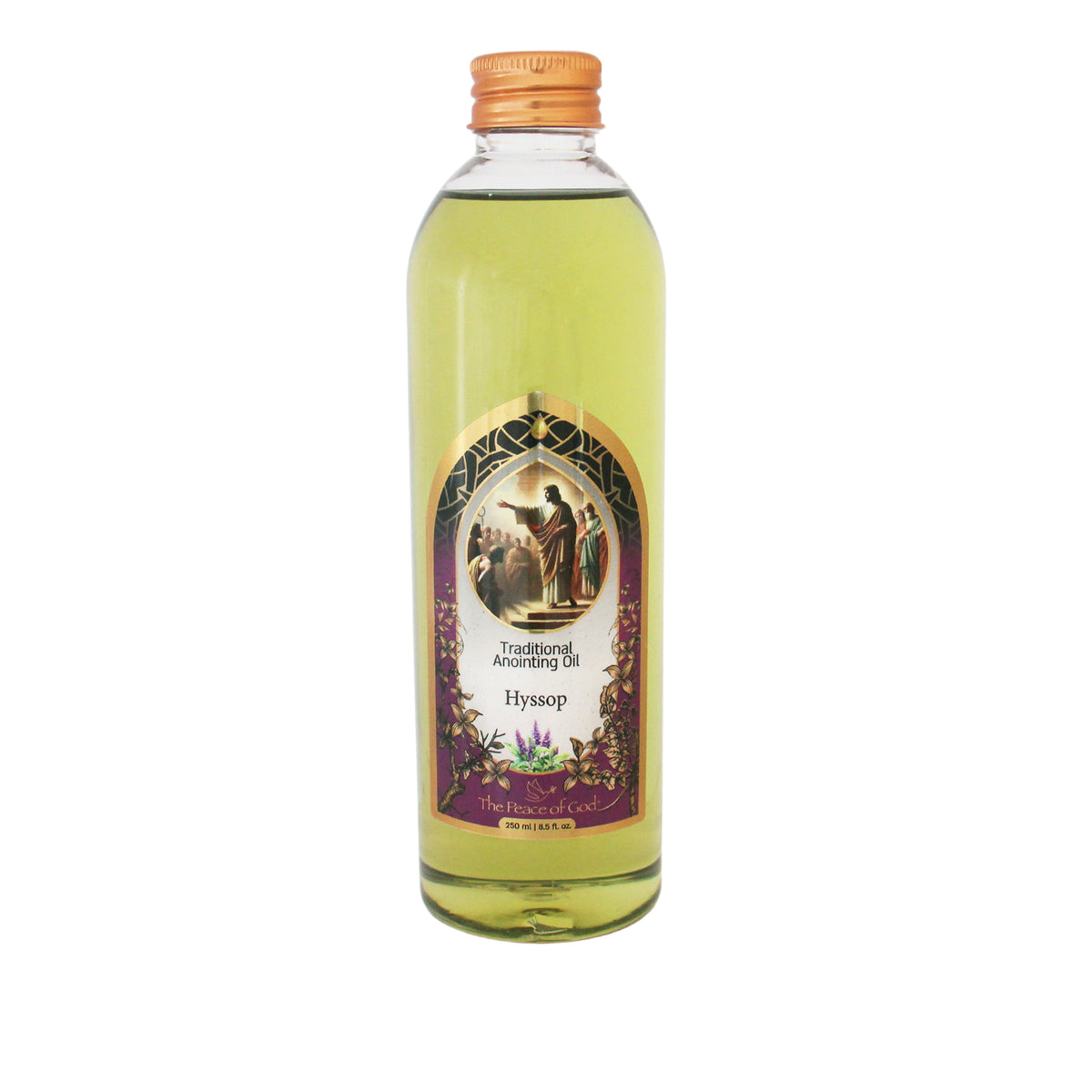 Anointing Oil with Hyssop 250ml – Holy Land Prayer Oil for Christian Worship