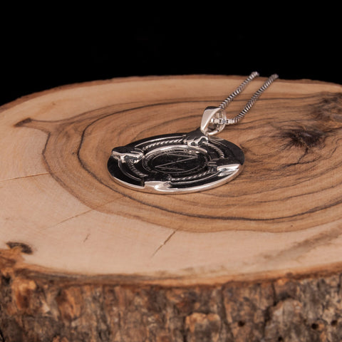 King Solomon Pendant 925 Sterling Silver – Third Pentacle of Venus Seal Necklace, Medallion with Hamsa Hands