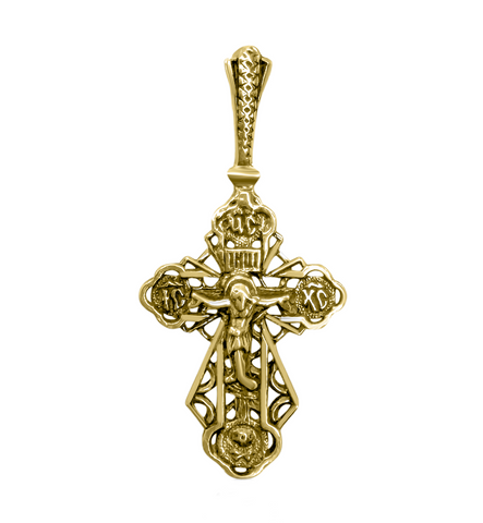 INRI Catholic crucifix necklace — sterling silver devotion
