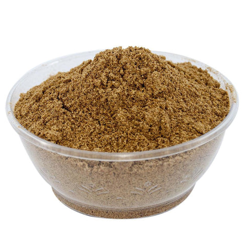Israeli ras el hanout blend on spoon, traditional Judaica gift
