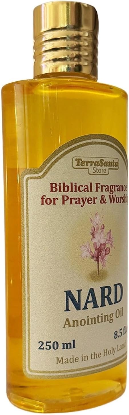 Jerusalem-sourced anointing oil, nard fragrance for church use
