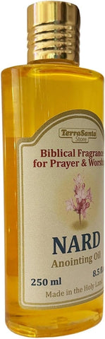 Jerusalem-sourced anointing oil, nard fragrance for church use
