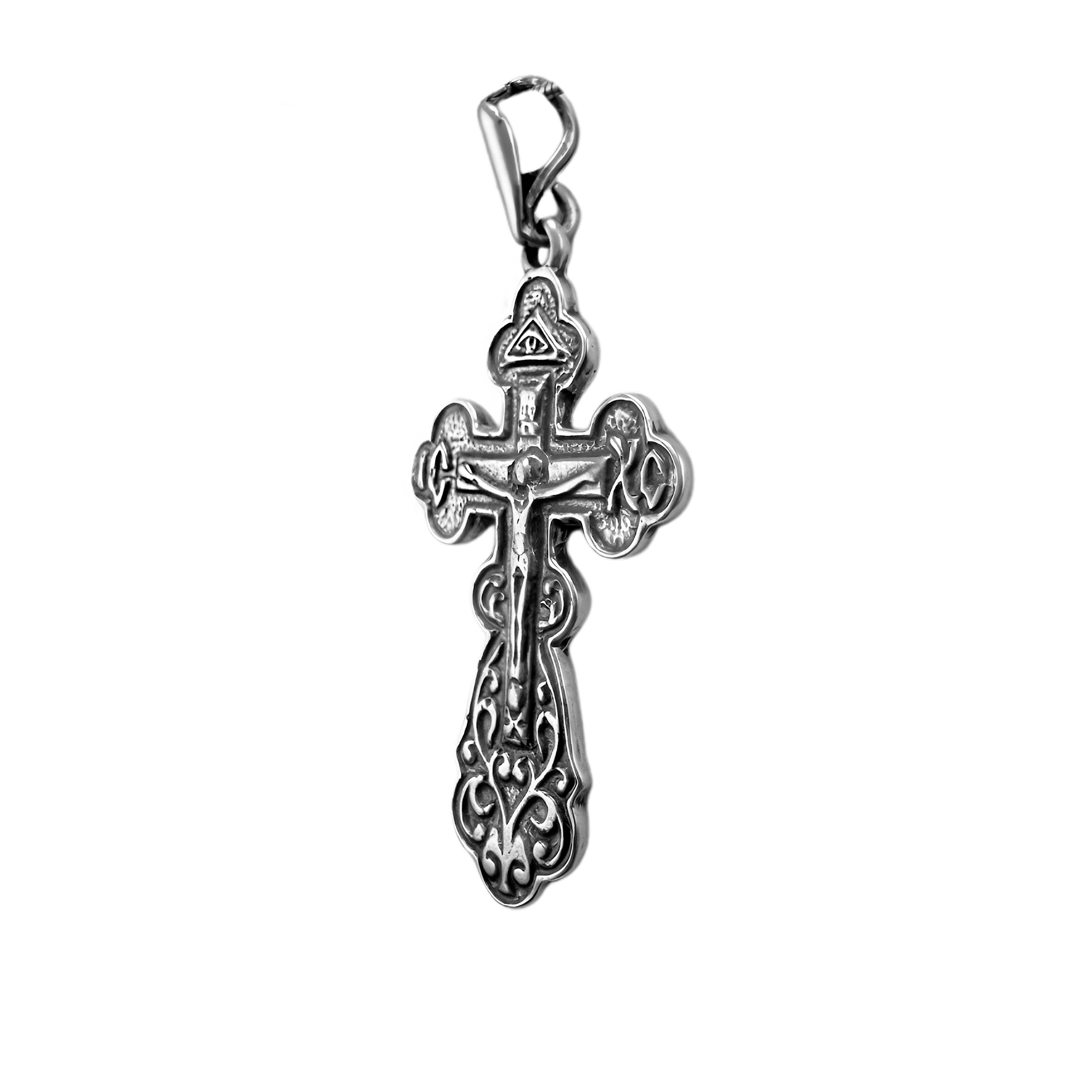 buy sterling silver Jerusalem cross necklace online

