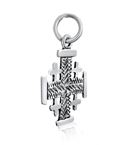 Jerusalem Cross pendant silver plated gold Holy Land jewelry

