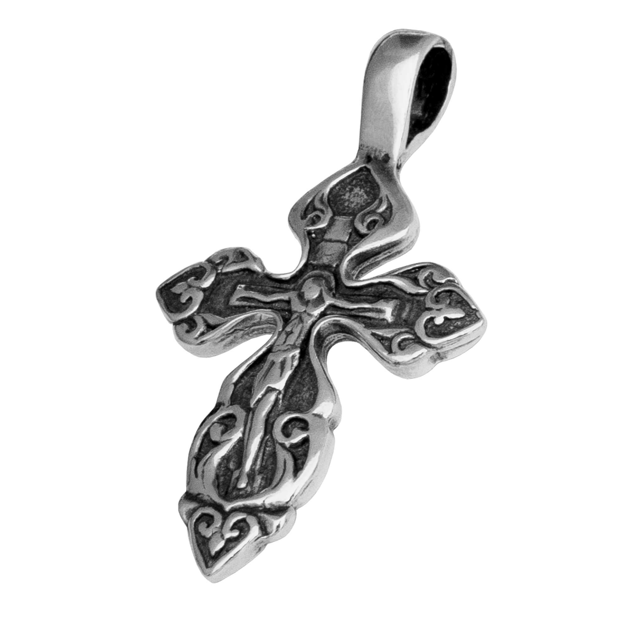 Jerusalem cross pendant sterling 925, Christian jewelry gift