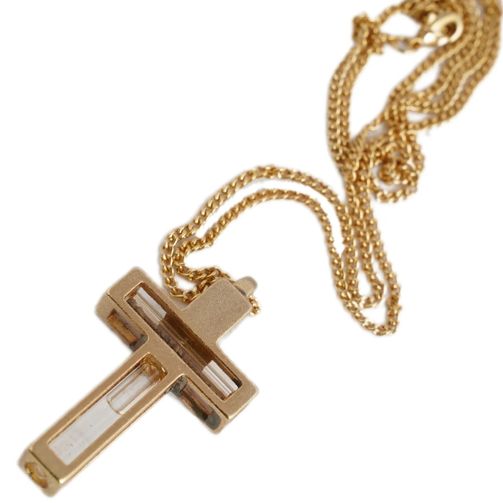 Holy Land silver crucifix, blessed keepsake from Jerusalem
