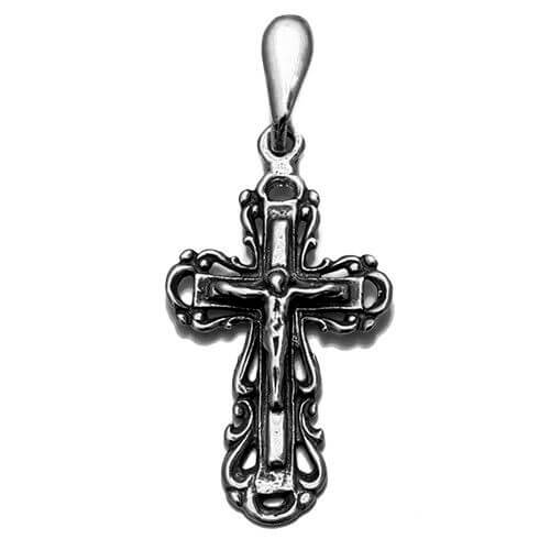 Holy Land silver crucifix necklace — 925 sterling devotion
