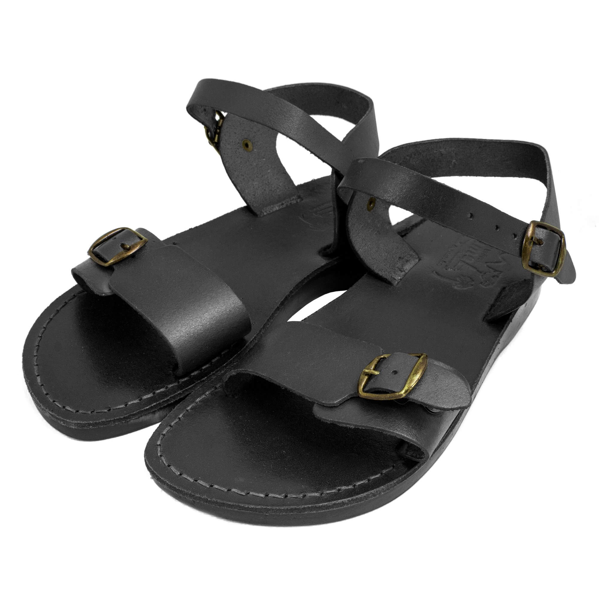 jerusalem leather jesus sandals buckle holy land biblical footwear
