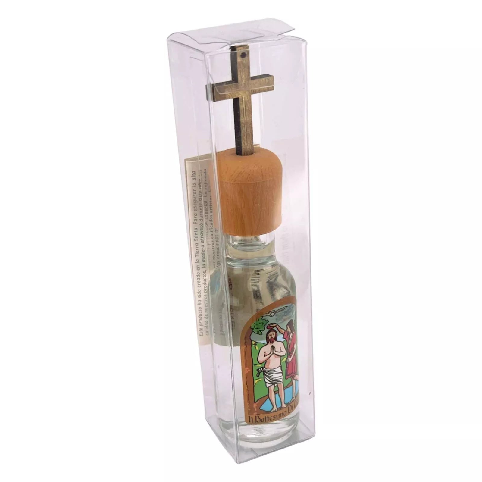 Authentic sacred water from River Jordan in glass

