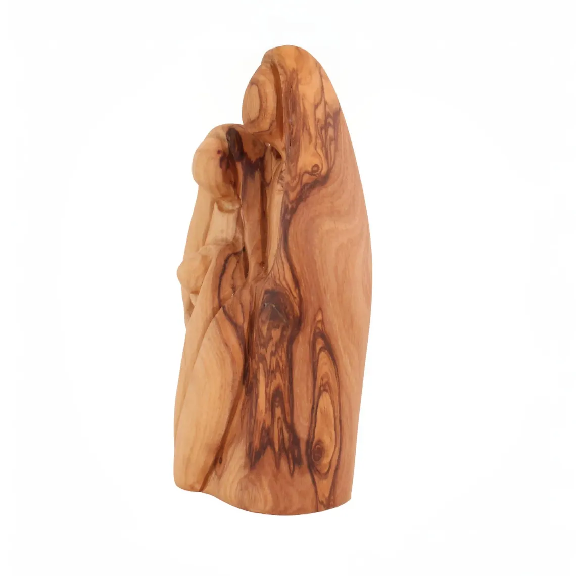 Joseph Mary and Baby Jesus olive wood figurine for Christian home
