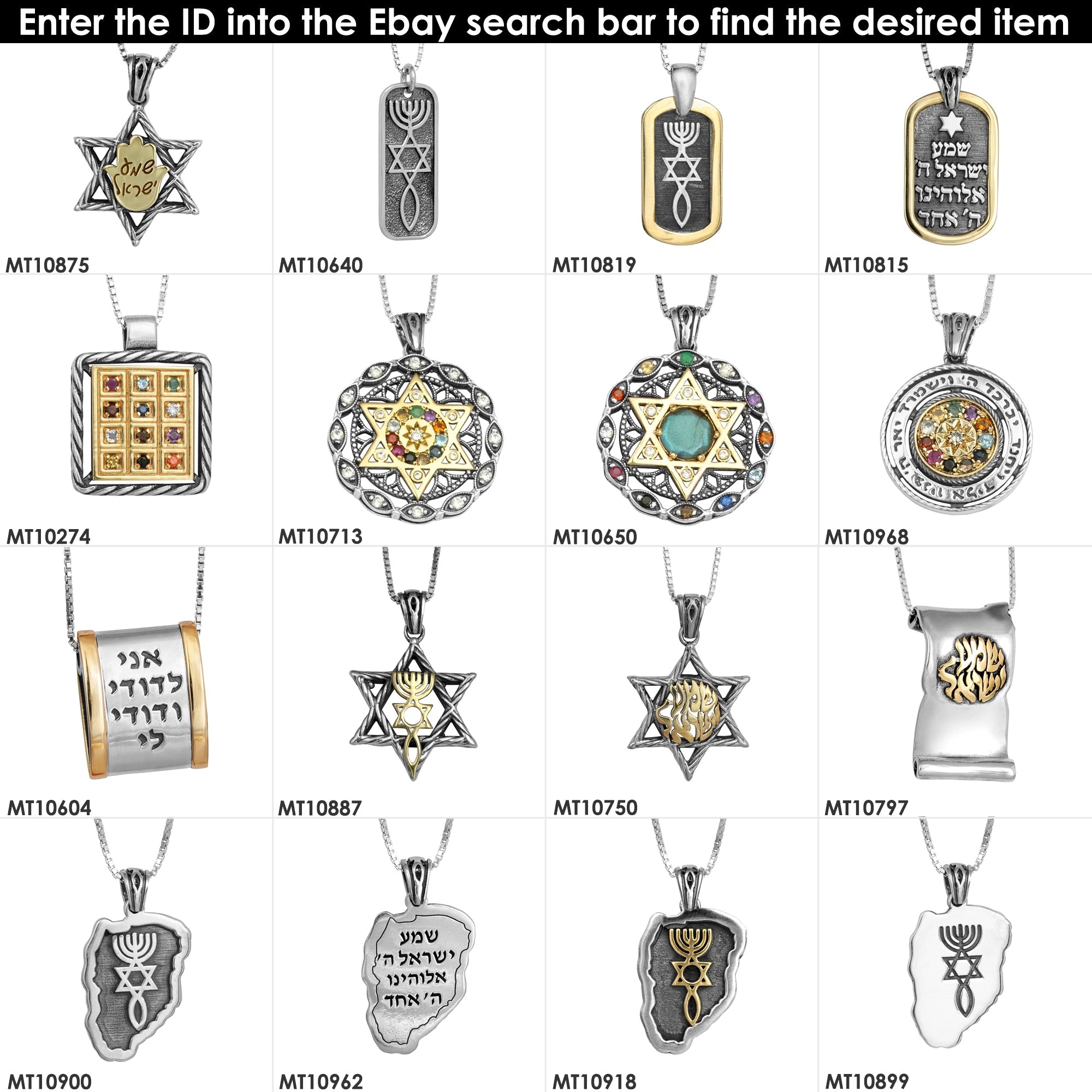 Angled Kabbalah key pendant amulet with cz crystal shine
