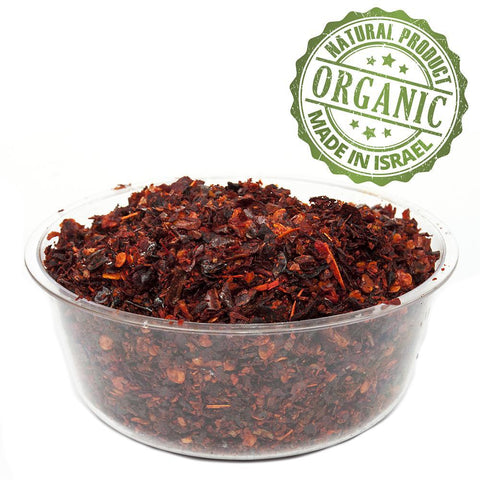 Kosher paprika flakes from Israel for cooking and garnishing
