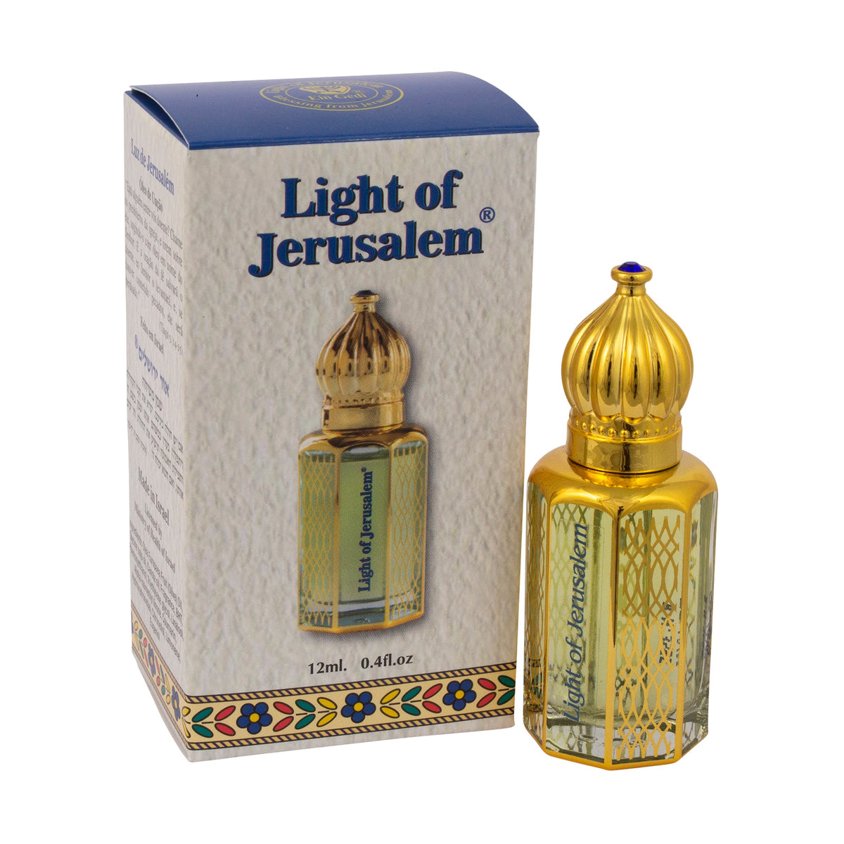 Light of Jerusalem anointing oil roll-on 12ml from Holy Land for prayer and worship