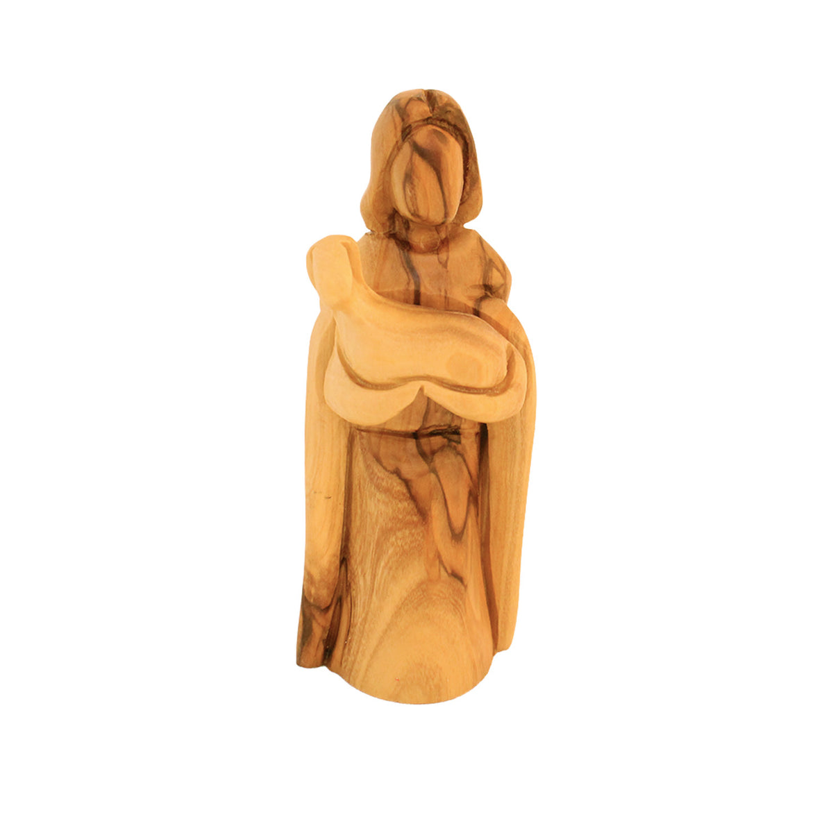 Good Shepherd Olive Wood Statue – Jesus Carrying the Lamb | Hand-Carved Faith Gift