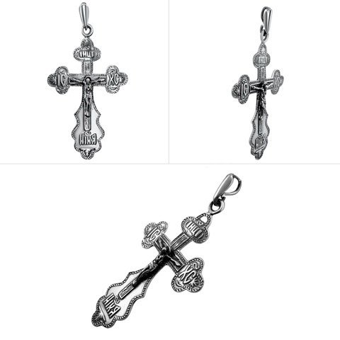 buy sterling silver Jerusalem cross necklace online
