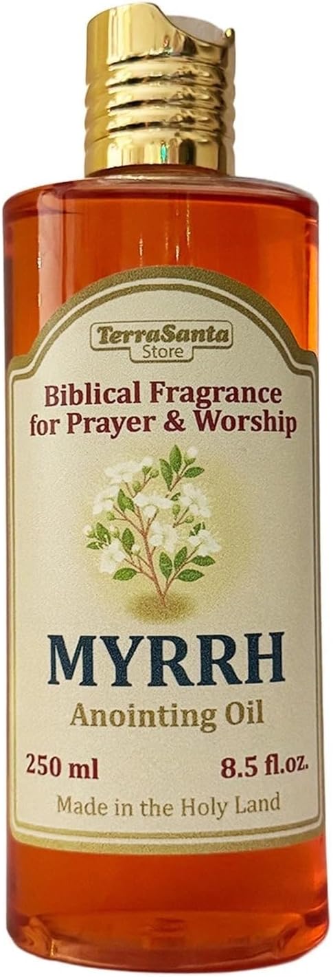 Myrrh anointing oil bottle for prayer ministry