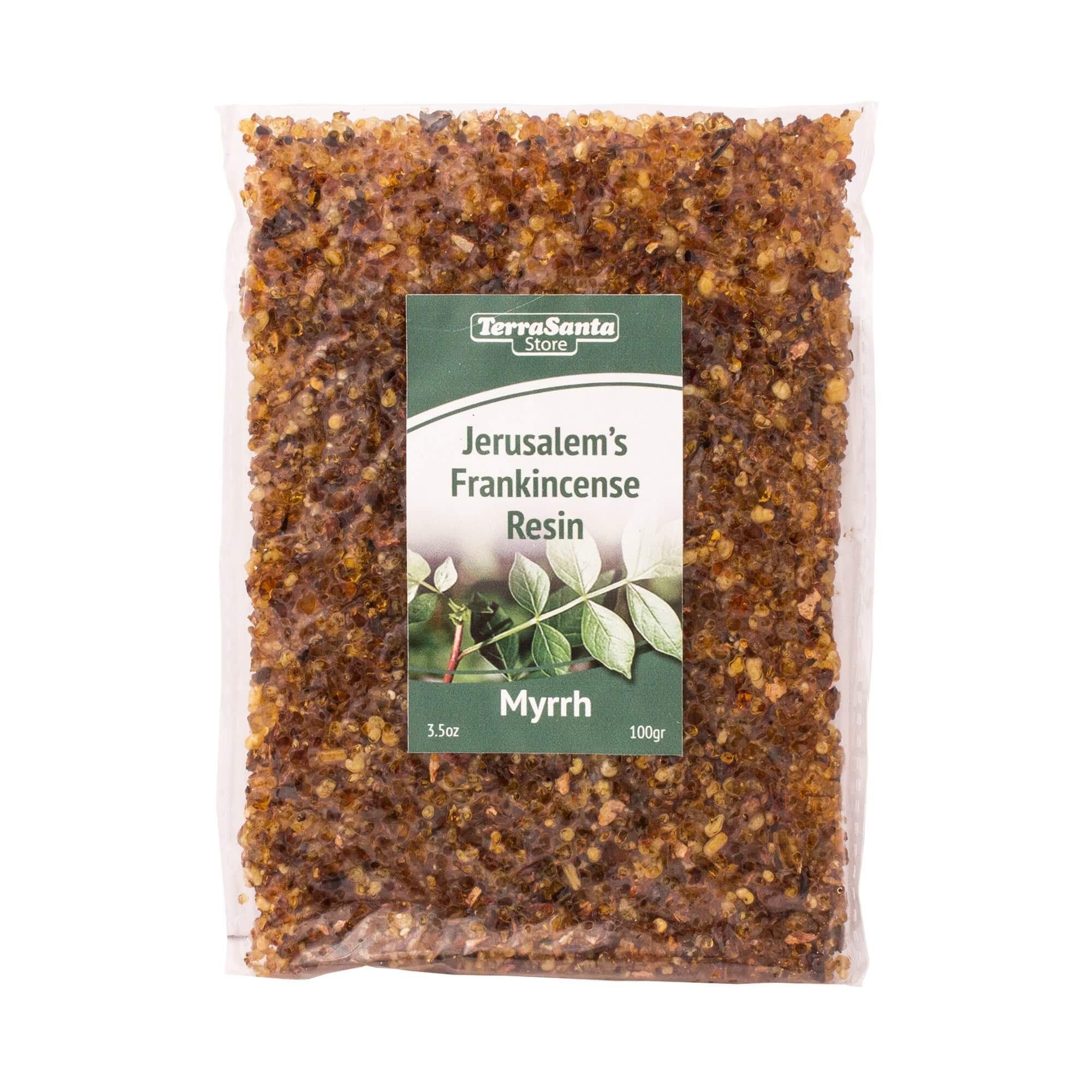 myrrh scented frankincense resin brick, church grade, jerusalem incense for prayer, censer charcoal use