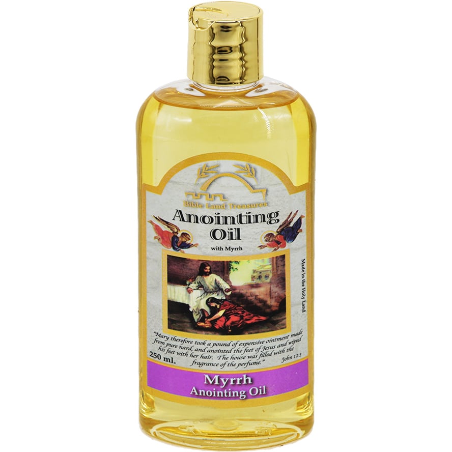  myrrh biblical anointing oil bottle for prayer and worship from Bible Land Treasures